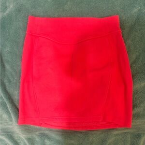 lululemon athletica scuba high rise mini skirt in glaze pink
